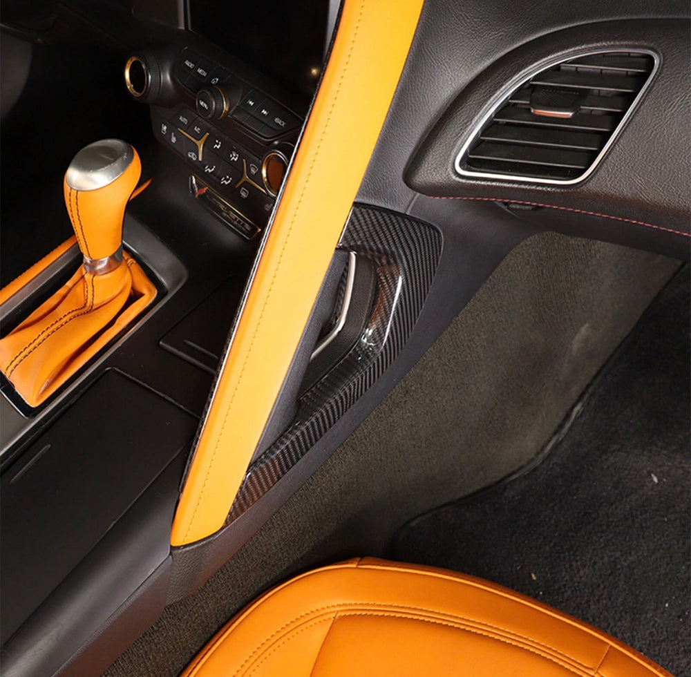 Real Carbon Fiber Side Center Console Trim - Chevrolet Corvette C7 / Z06 / ZR1 (2014–2019)