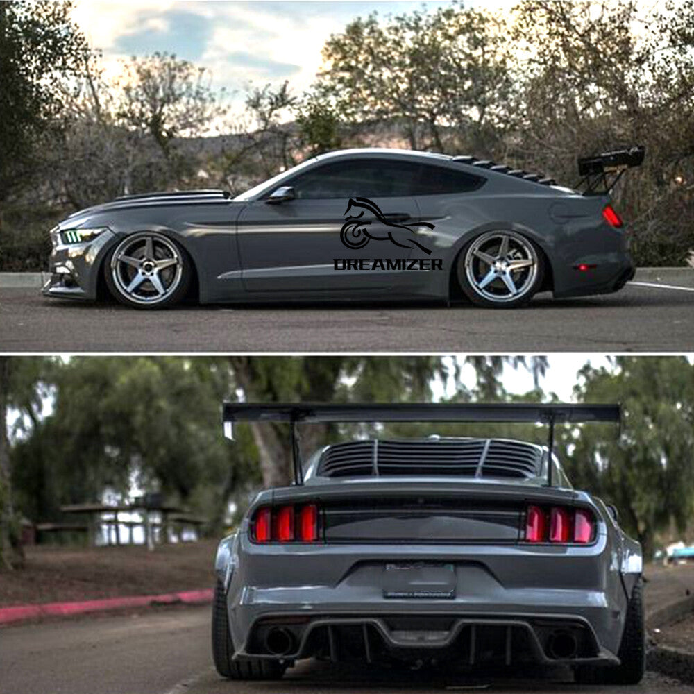 TRACKFORM RACING GLOSS BLACK REAR WING - FORD MUSTANG (2015–2023)