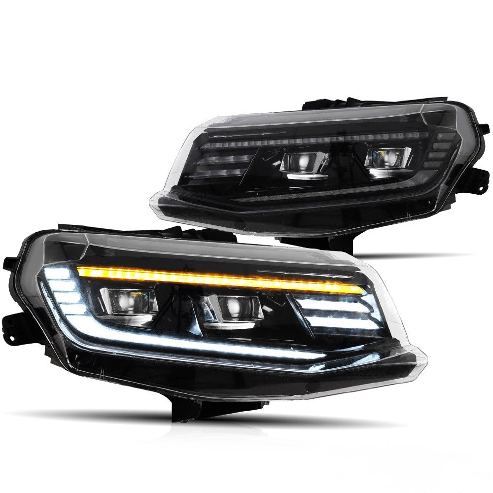 LED PROJECTOR HEADLIGHTS WITH STARTUP ANIMATION - CHEVROLET CAMARO LT / LS / RS / SS / ZL1 (2016–2018)