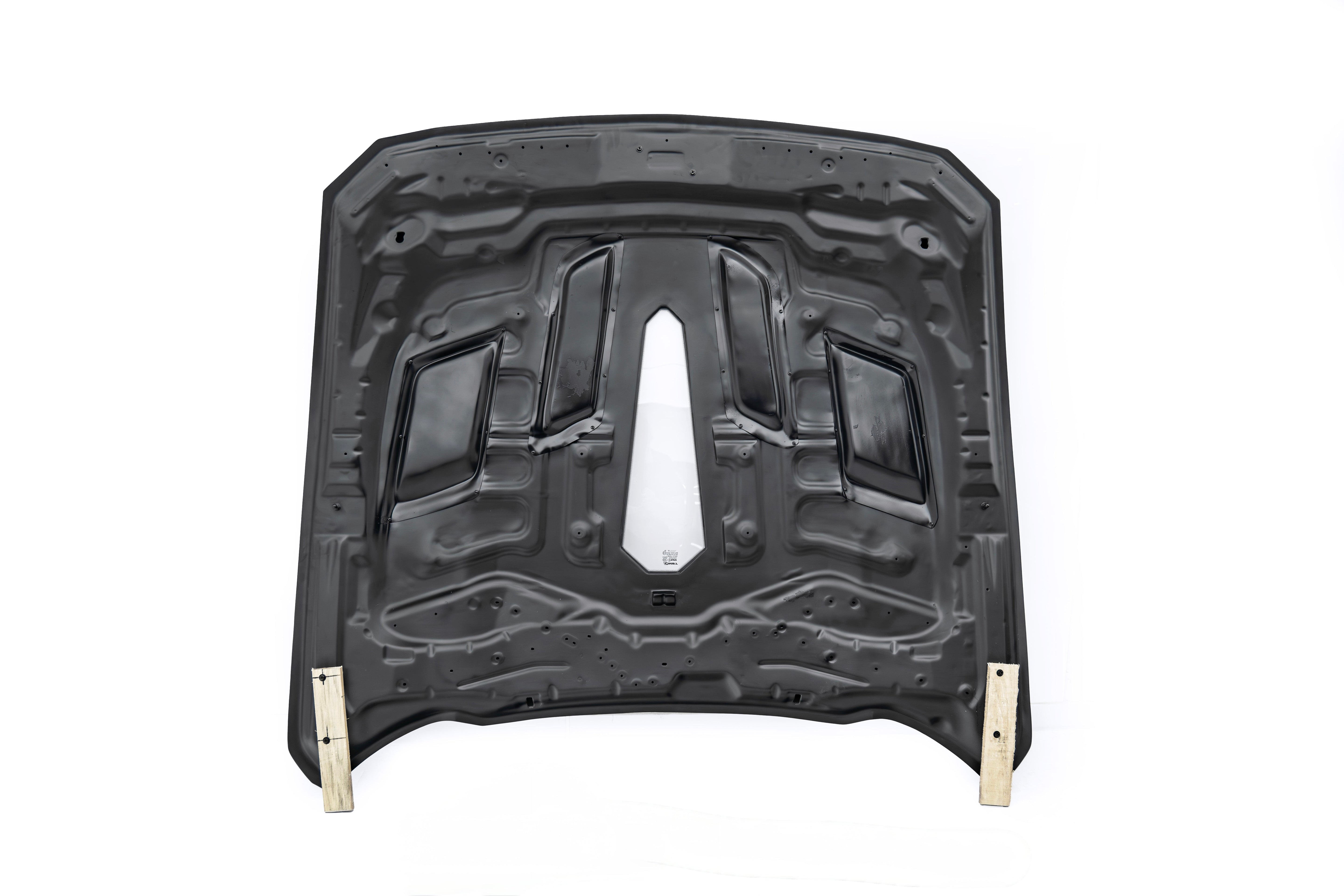 TERMINATOR STYLE CARBON FIBER ENGINE SHOW HOOD - FORD MUSTANG (2024+)