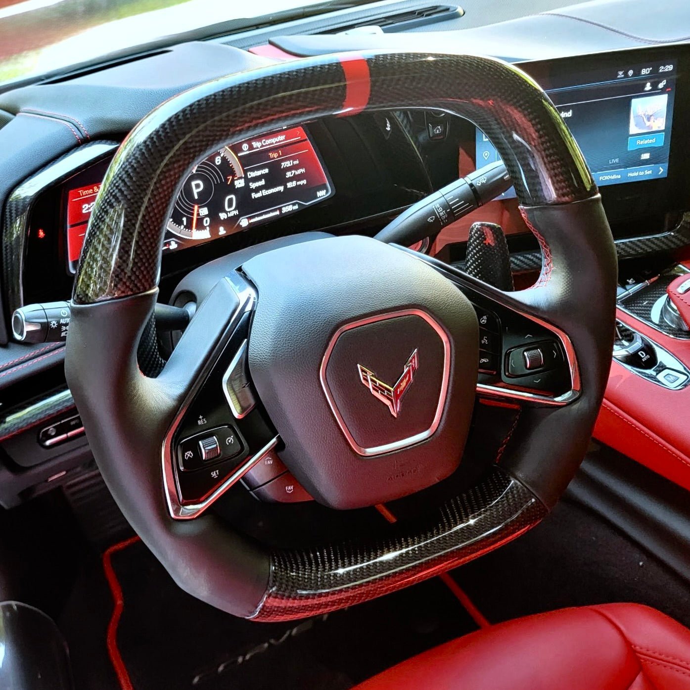 Chevrolet Corvette C8 Z06 Carbon Fiber Steering Wheel