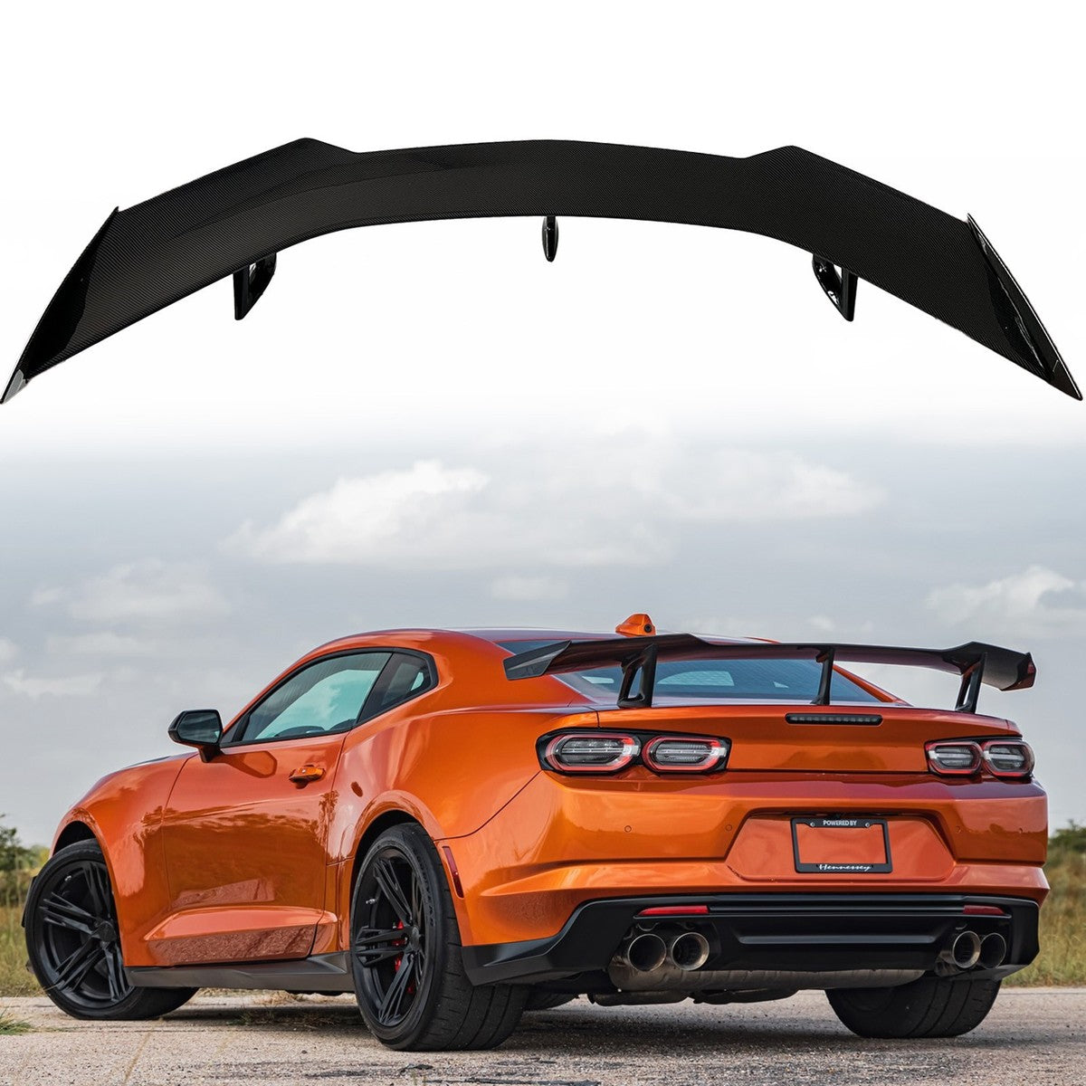 ZL1 STYLE GLOSS BLACK REAR TRUNK WING - CHEVROLET CAMARO (2016–2024)