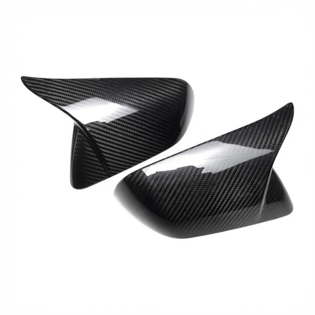 CARBON FIBER SIDE MIRROR COVERS W/ TURN SIGNAL - FORD MUSTANG (2015–2023)