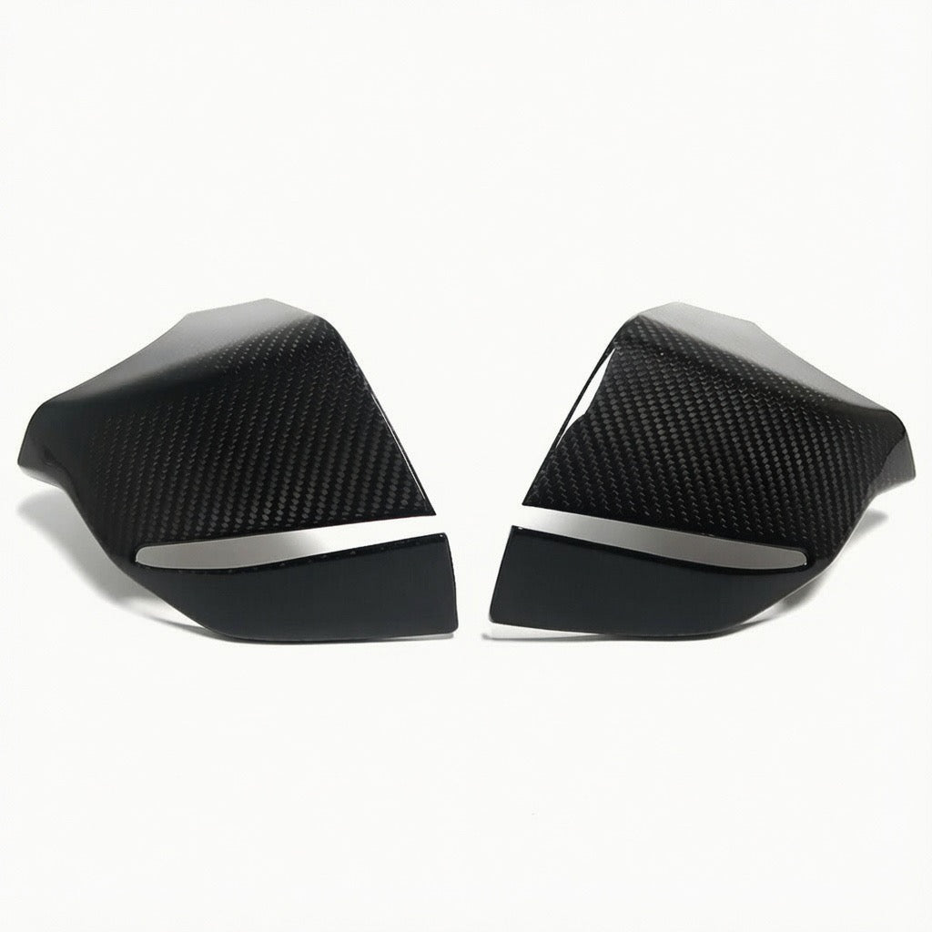 2020+ Chevrolet Corvette C8 Stingray Carbon Fiber Lower Mirror Base Caps