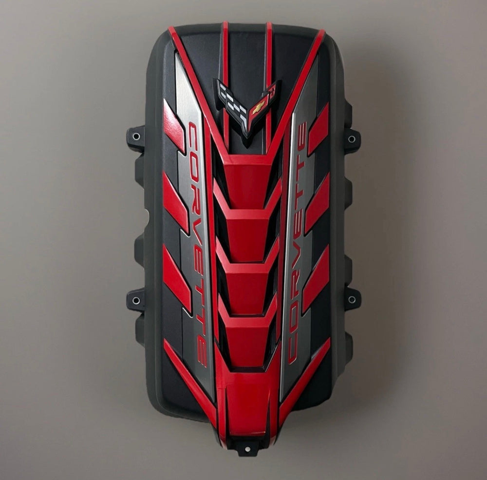Edge Red & Black Engine Cover - C8 Corvette Stingray (2020–2026)