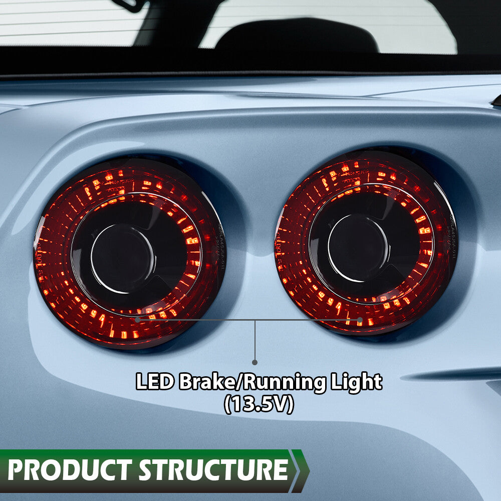 BRIGHT LED TAIL LIGHTS - CORVETTE C6 COUPE (2005–2013)