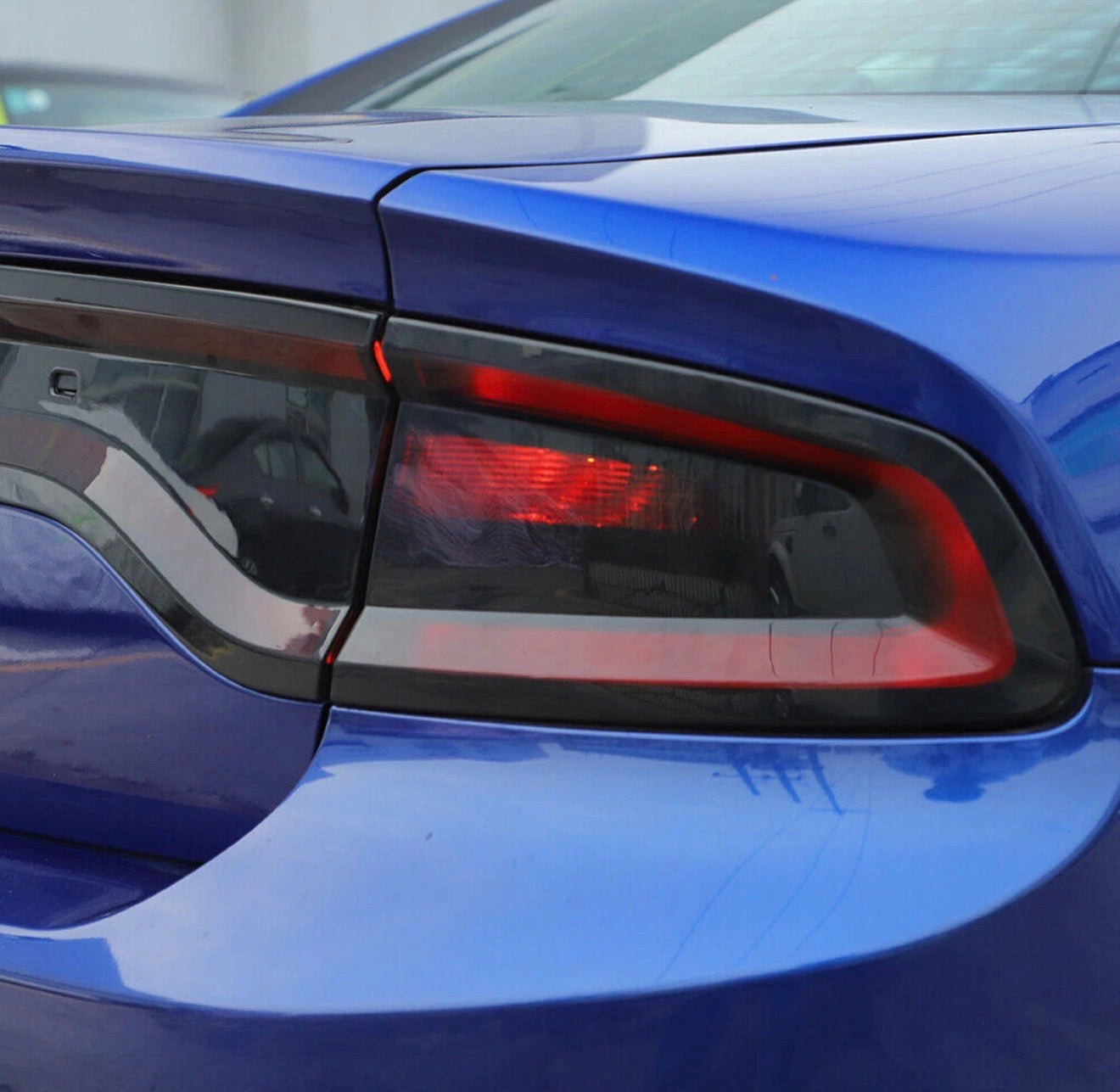 SMOKED TAIL LIGHT COVERS WITH REAR BLACKOUT PANEL - DODGE CHARGER (2015–2023)