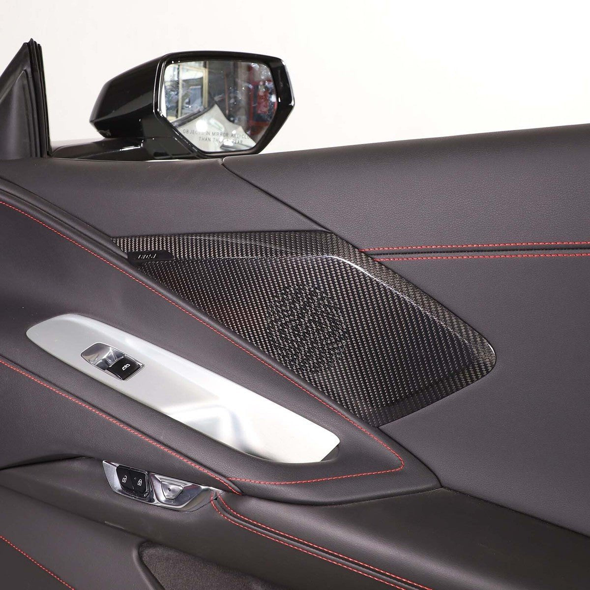 Chevrolet Corvette C8 Carbon Fiber Door Speaker Trim Covers