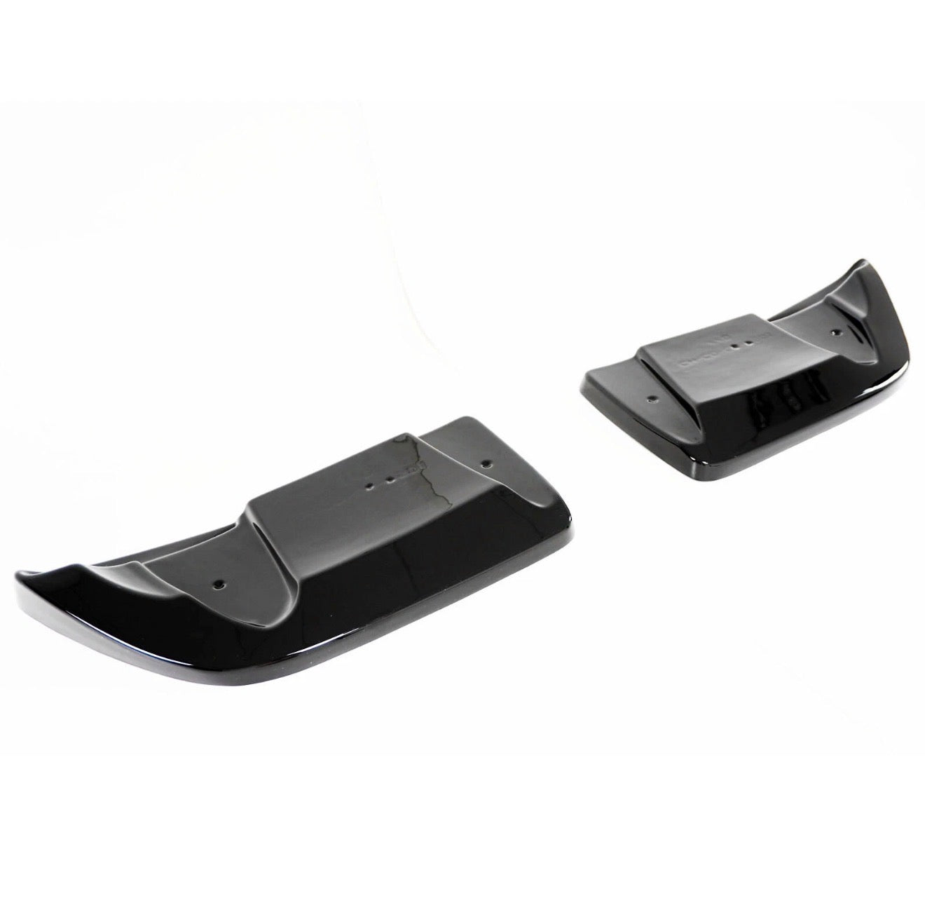 GLOSS BLACK REAR BUMPER SIDE CORNER WINGLETS - CHEVROLET CORVETTE C6 (2005–2013)