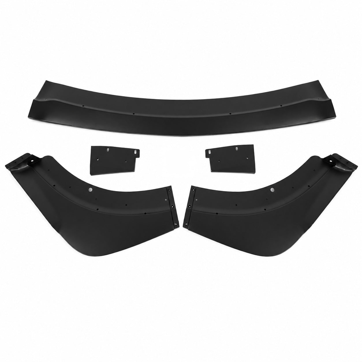 MATTE BLACK FRONT BUMPER LIP SPLITTER - DODGE CHARGER SRT WIDEBODY (2015–2020)