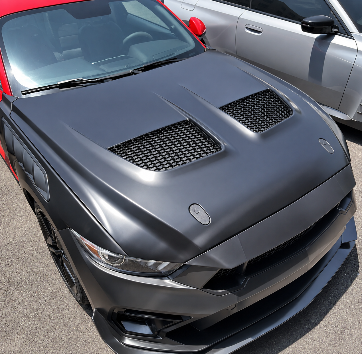 GTD STYLE FRONT HOOD - FORD MUSTANG (2015–2017)