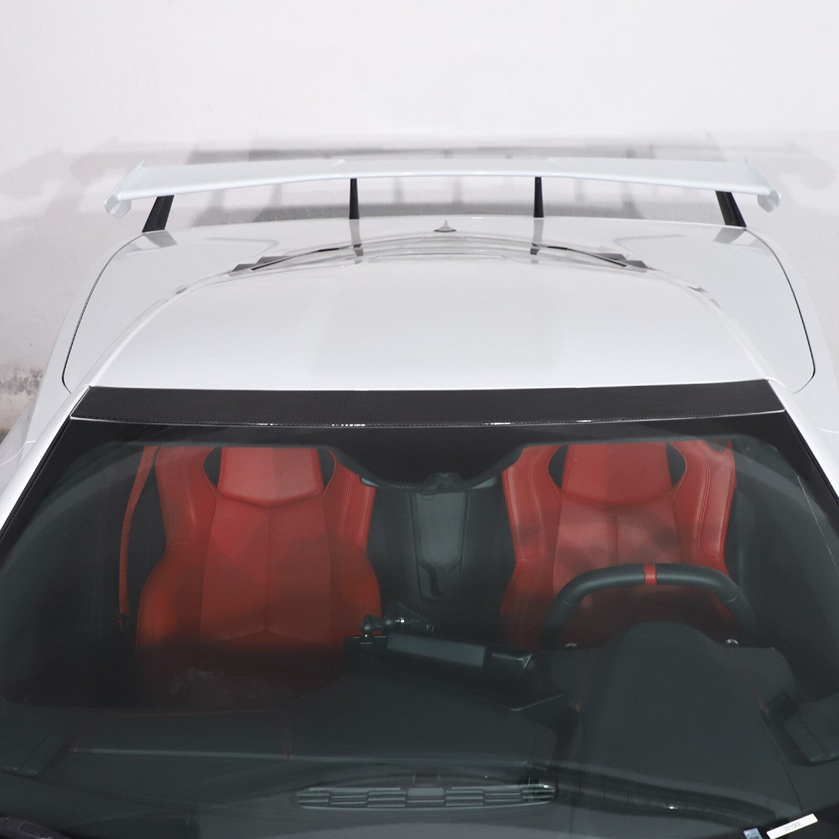 2020–2026 Chevrolet Corvette C8 Carbon Fiber Upper Windshield Panel Trim