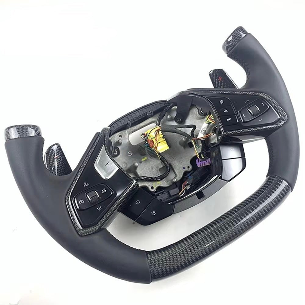 Chevrolet Corvette C8 Z06 / E-Ray F1 Style Carbon Fiber Steering Wheel
