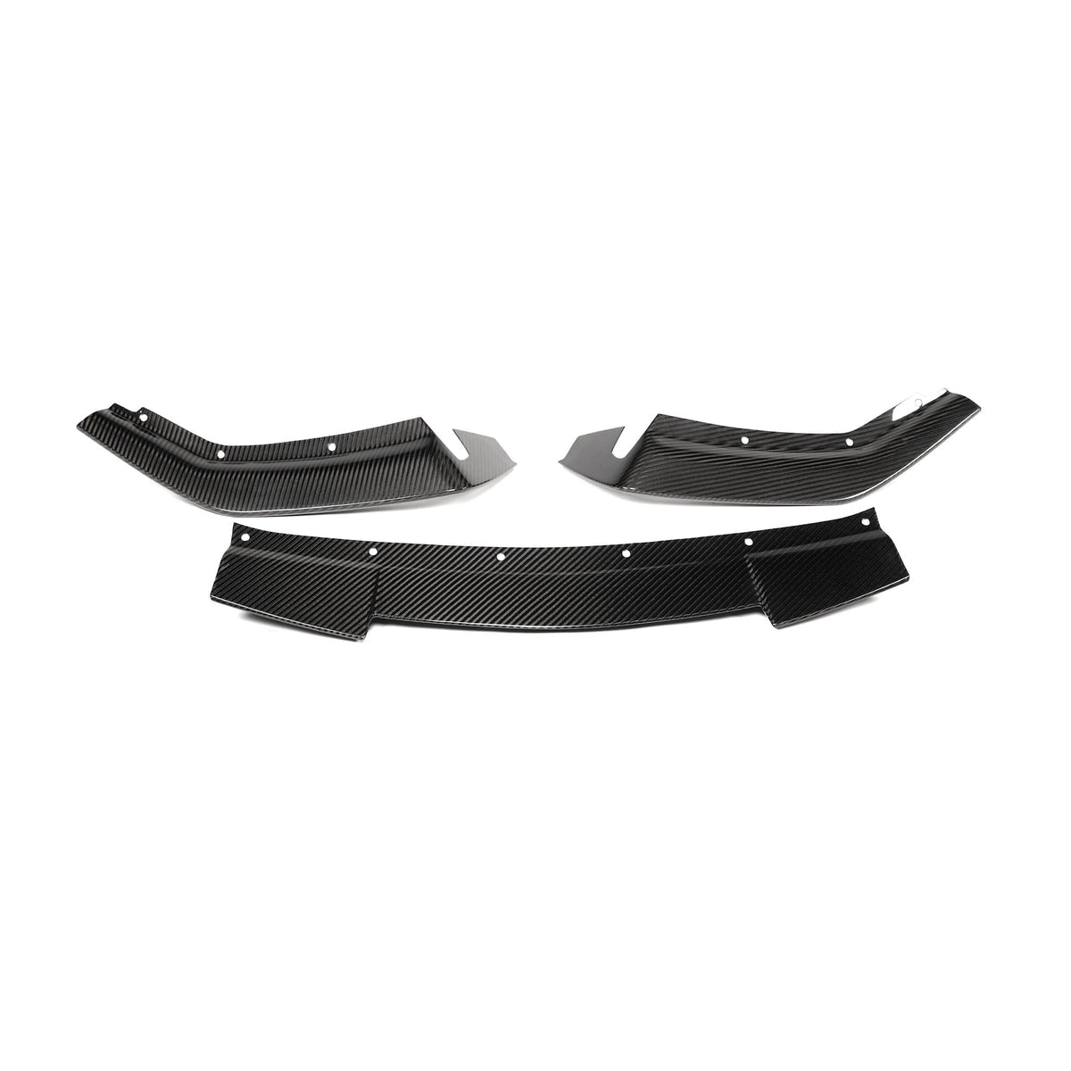 FORD PERFORMANCE GT5 STYLE CARBON FIBER FRONT SPLITTER 3 PCS - FORD MUSTANG GT (2024+)