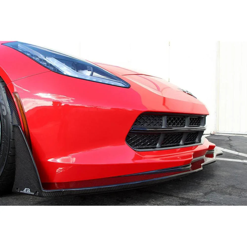 APR STYLE CARBON FIBER FRONT AIR DAM LIP - CHEVROLET CORVETTE C7 (2014–2019) / C7 Z06 (2015–2019)