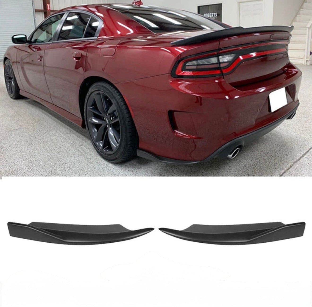 AAD STYLE REAR BUMPER LIP SIDE WINGLETS - DODGE CHARGER SRT (2015–2023)