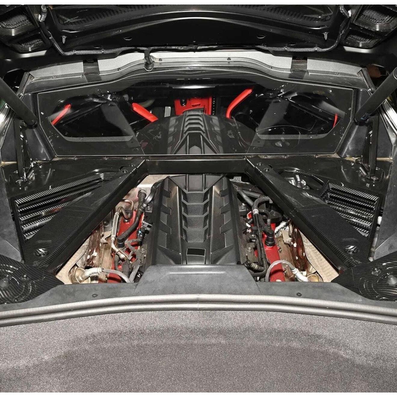 Chevrolet Corvette C8 Z06 Carbon Fiber Side Engine Bay Panel Covers