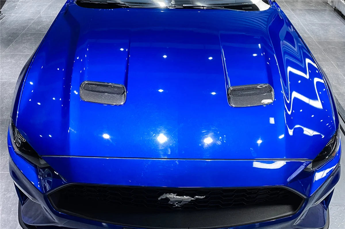 TRUFIBER CARBON FIBER HOOD VENT COVERS - FORD MUSTANG (2018–2023)