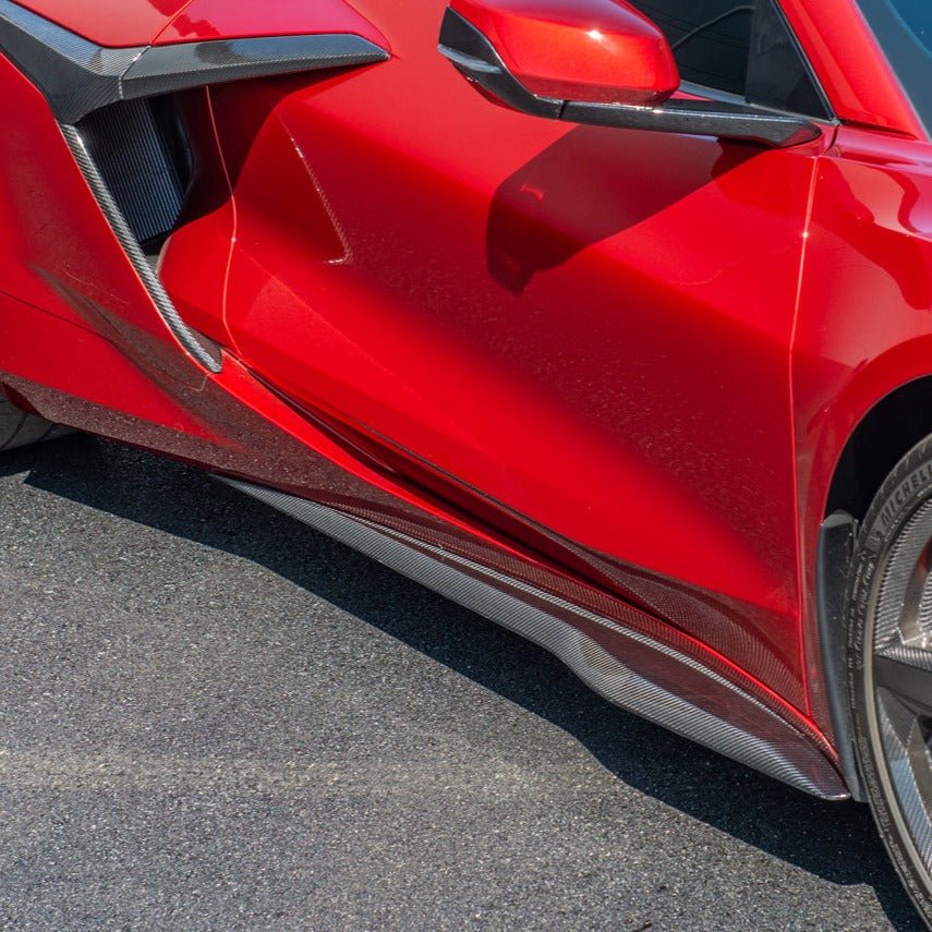 Chevrolet Corvette C8 Z06 OEM Style Carbon Fiber Side Skirts