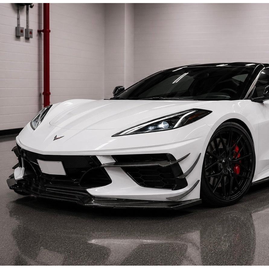 2020+ Chevrolet Corvette C8 Stingray Carbon Fiber Front Canards
