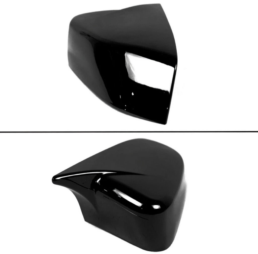 GLOSS BLACK SIDE MIRROR COVERS - FORD MUSTANG (2010–2014)
