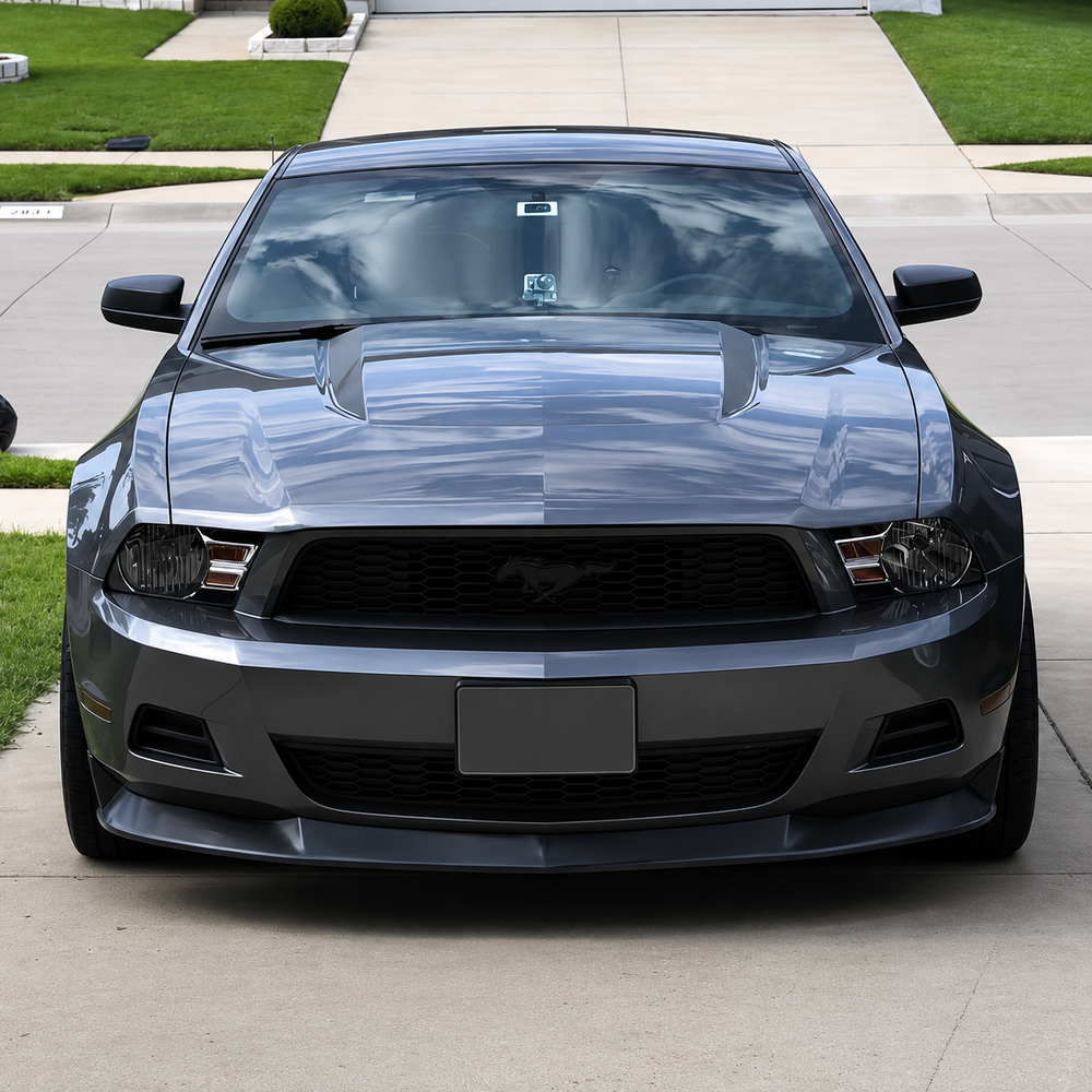 APR Style Type 3 Front Chin Spoiler Matte Black - Ford Mustang GT (2010–2012)