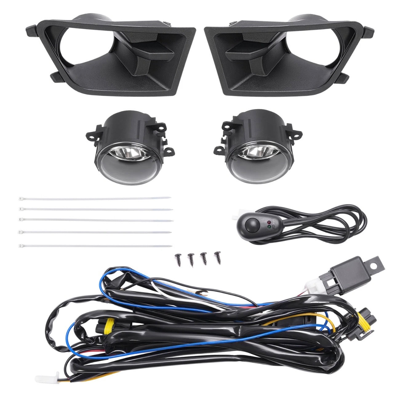 AAD FRONT BUMPER FOG LIGHTS & BEZEL KIT W/ BULBS - FORD MUSTANG (2010–2012)