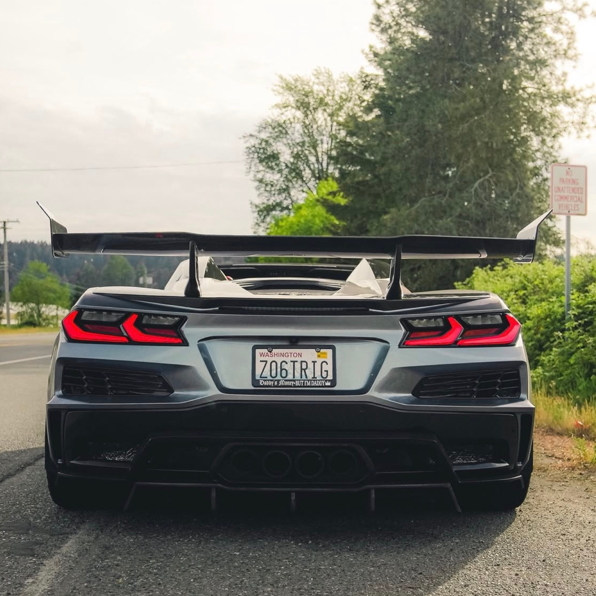 2023–2026 Chevrolet Corvette C8 Z06 AAD Carbon Fiber Rear Diffuser Add-On