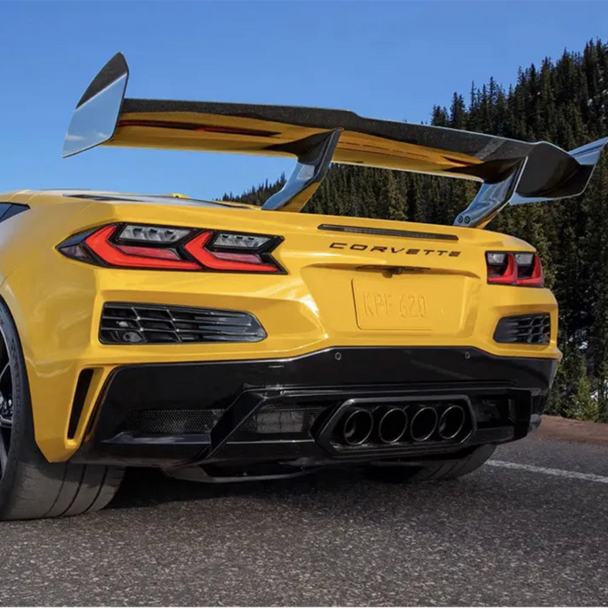 Chevrolet Corvette C8 Z06 - ZR1-Style Carbon Fiber Rear Wing