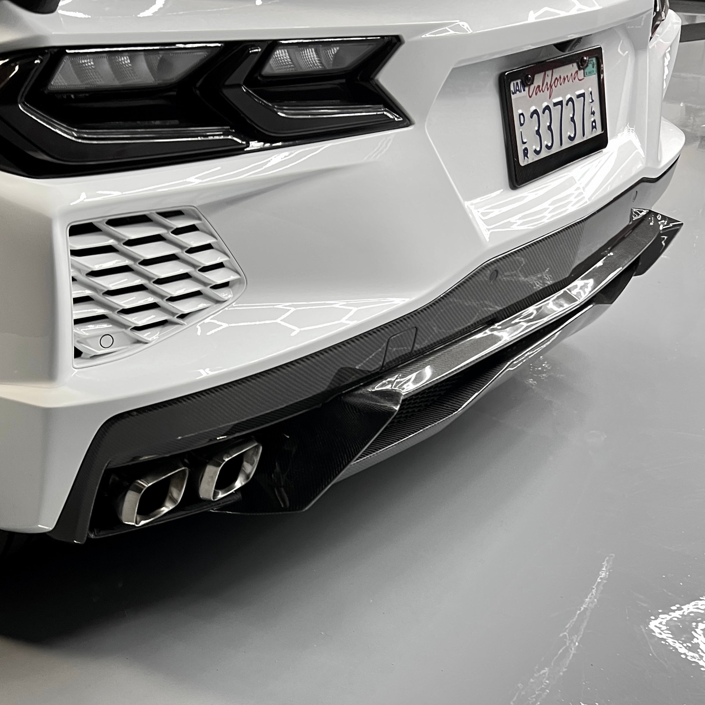 2020–2024 Chevrolet Corvette C8 Factory Carbon Fiber Rear Diffuser Quad Exit