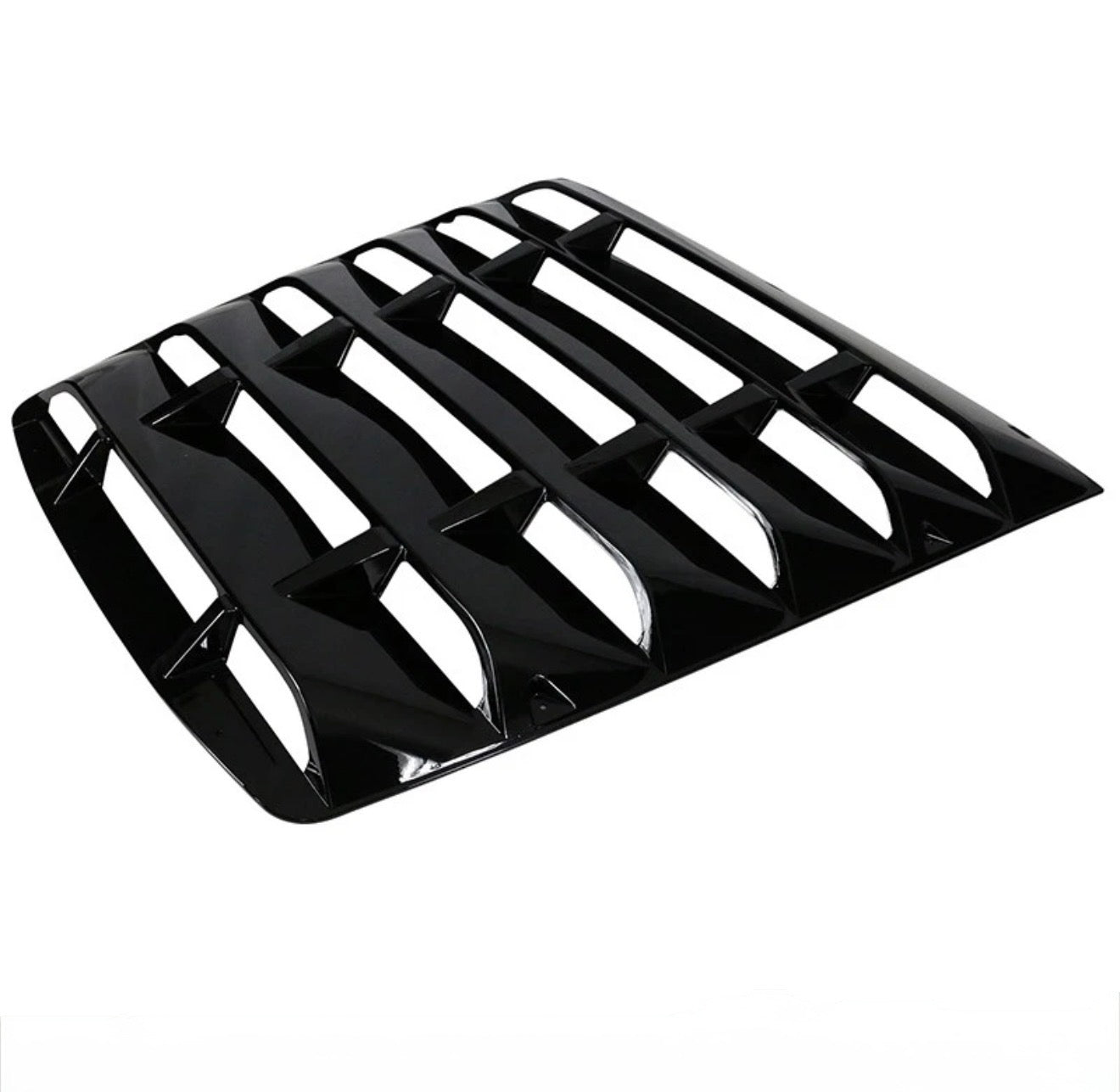 GLOSS BLACK REAR WINDOW LOUVER SUN SHADE COVER - CHEVROLET CORVETTE C7 (2014–2019)