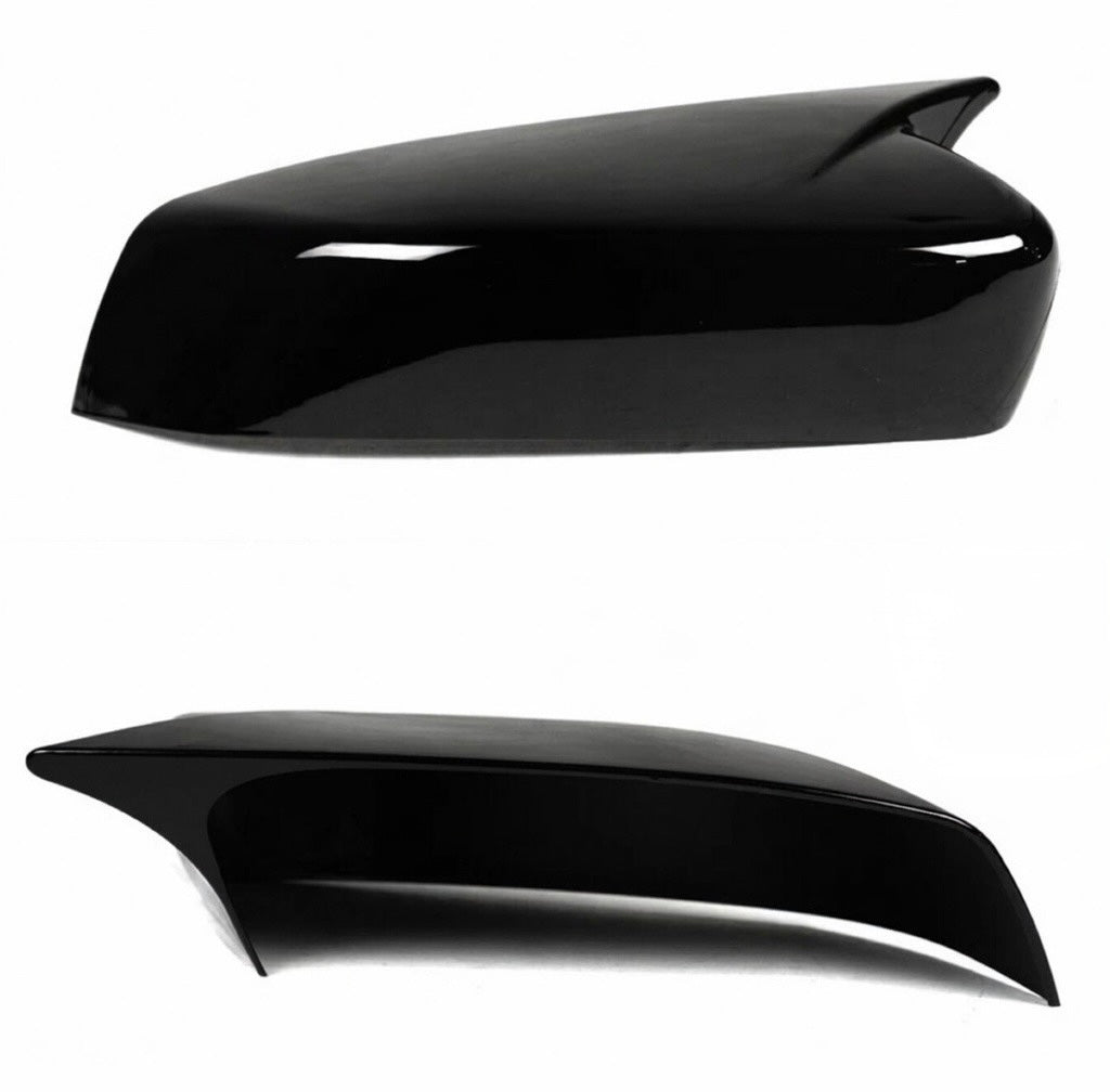 GLOSS BLACK SIDE MIRROR COVERS - FORD MUSTANG (2010–2014)