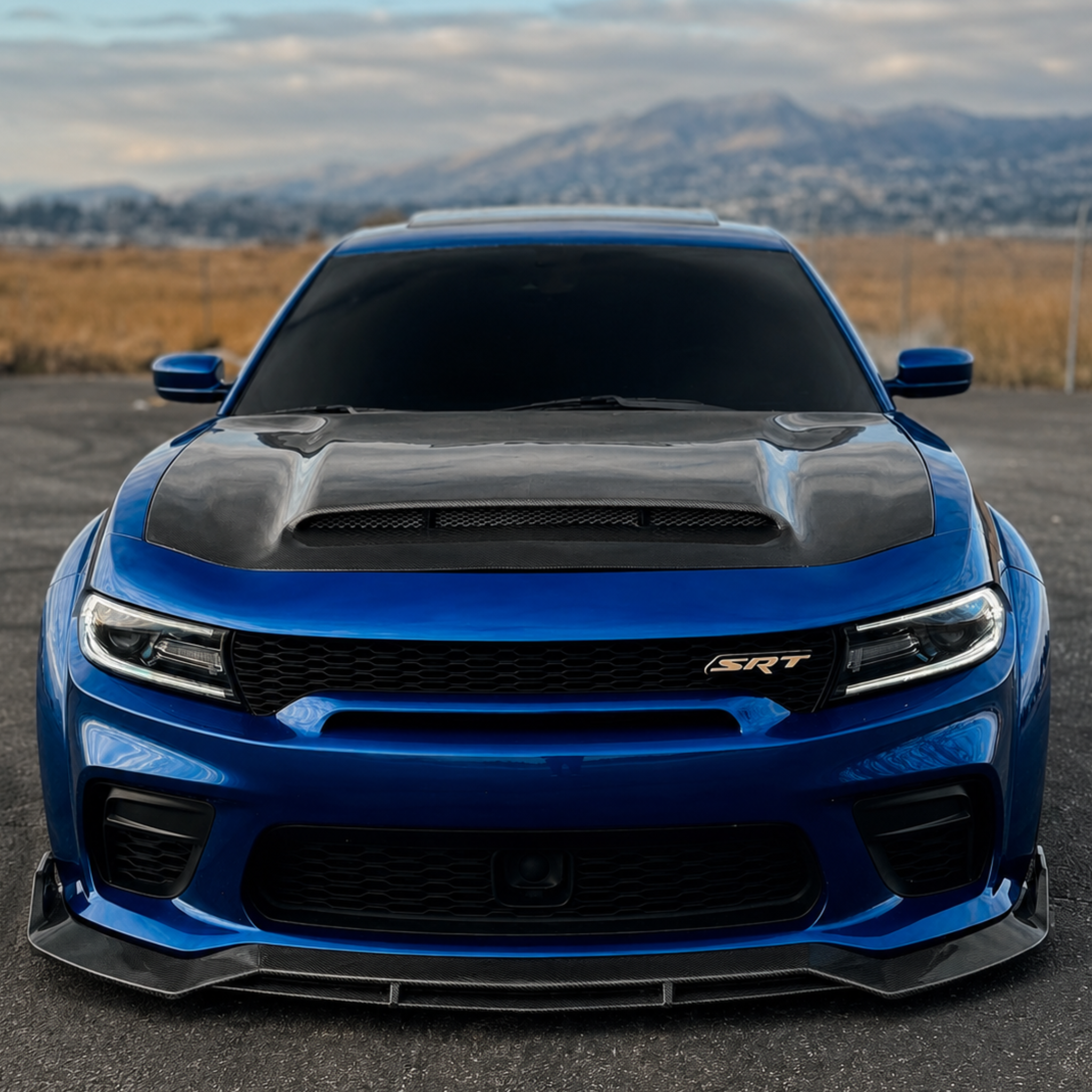 AAD Gloss Carbon Fiber Front Lip – Dodge Charger Widebody (2015–2023)