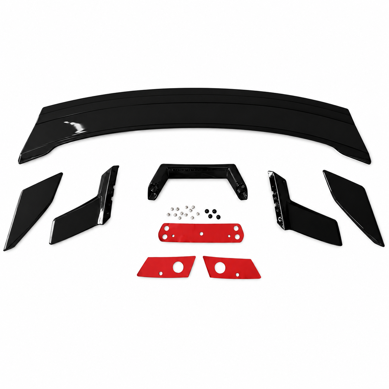 GLOSS BLACK DARK HORSE STYLE TRUNK SPOILER - FORD MUSTANG S650 (2024–2026)