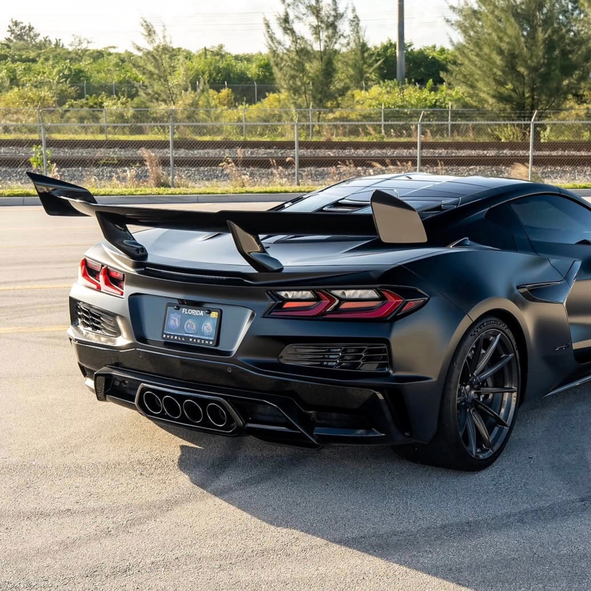 2025–2026 Chevrolet Corvette C8 ZR1 Carbon Fiber ZTK Style Rear Wing
