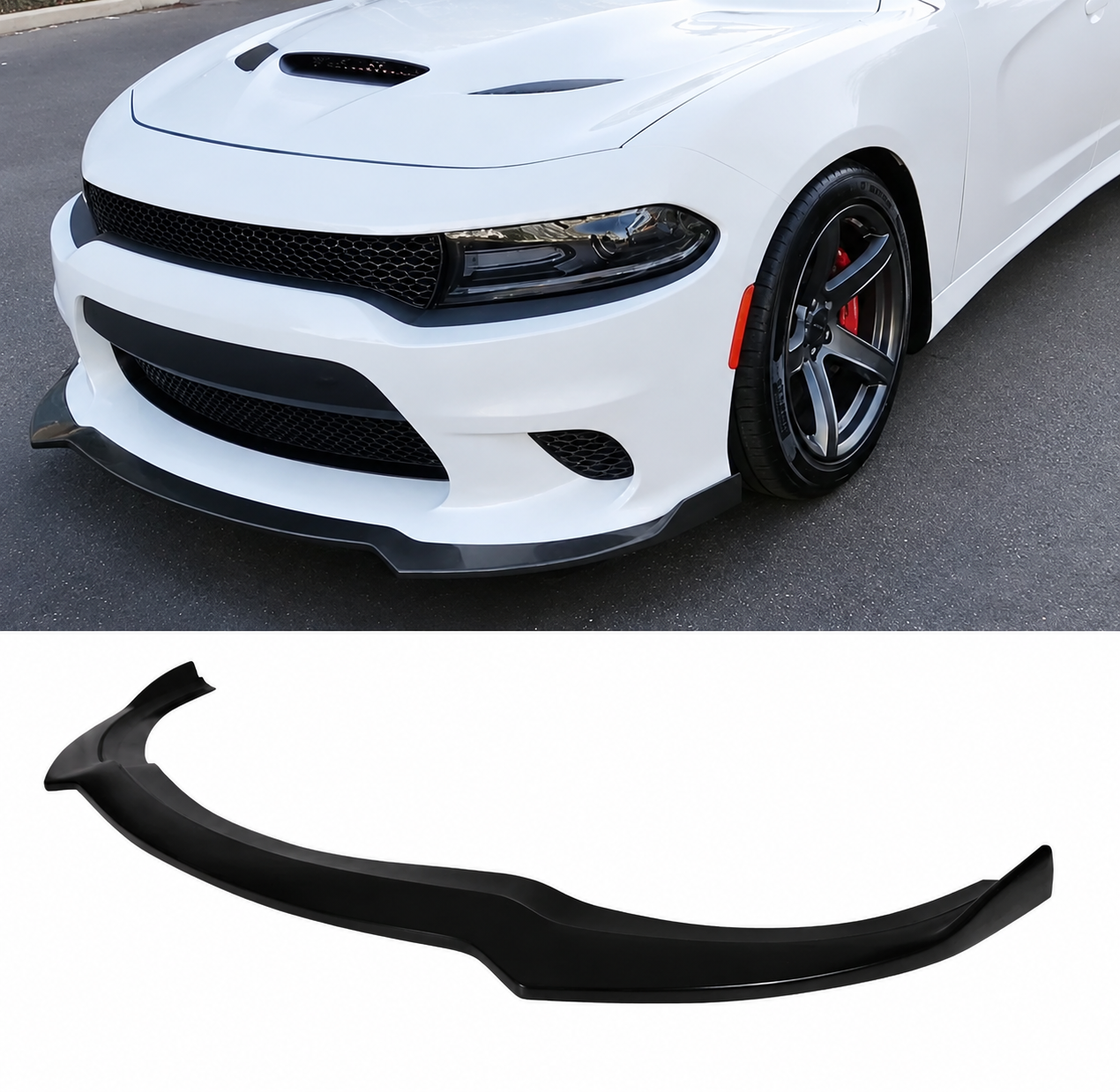 1PC FRONT BUMPER LIP SPLITTER - DODGE CHARGER SRT (2015–2023)