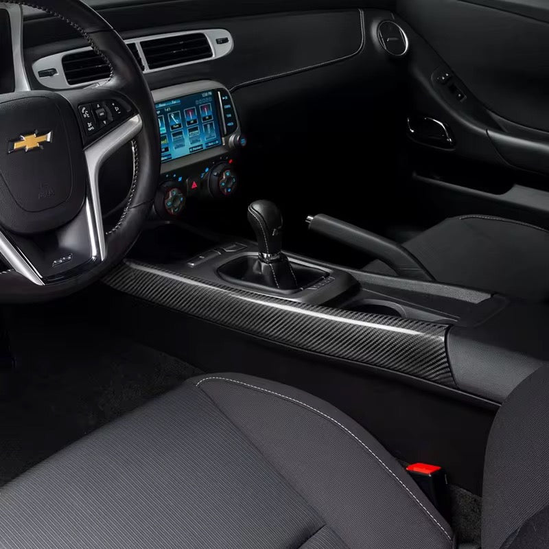 CARBON FIBER CENTER CONSOLE SIDE TRIM COVERS - CHEVROLET CAMARO (2010–2015)