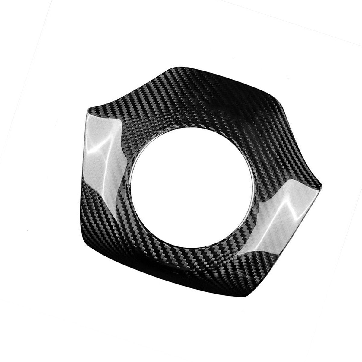 CARBON FIBER BLACK STEERING WHEEL COVER TRIM - CHEVROLET CAMARO (2016–2023)