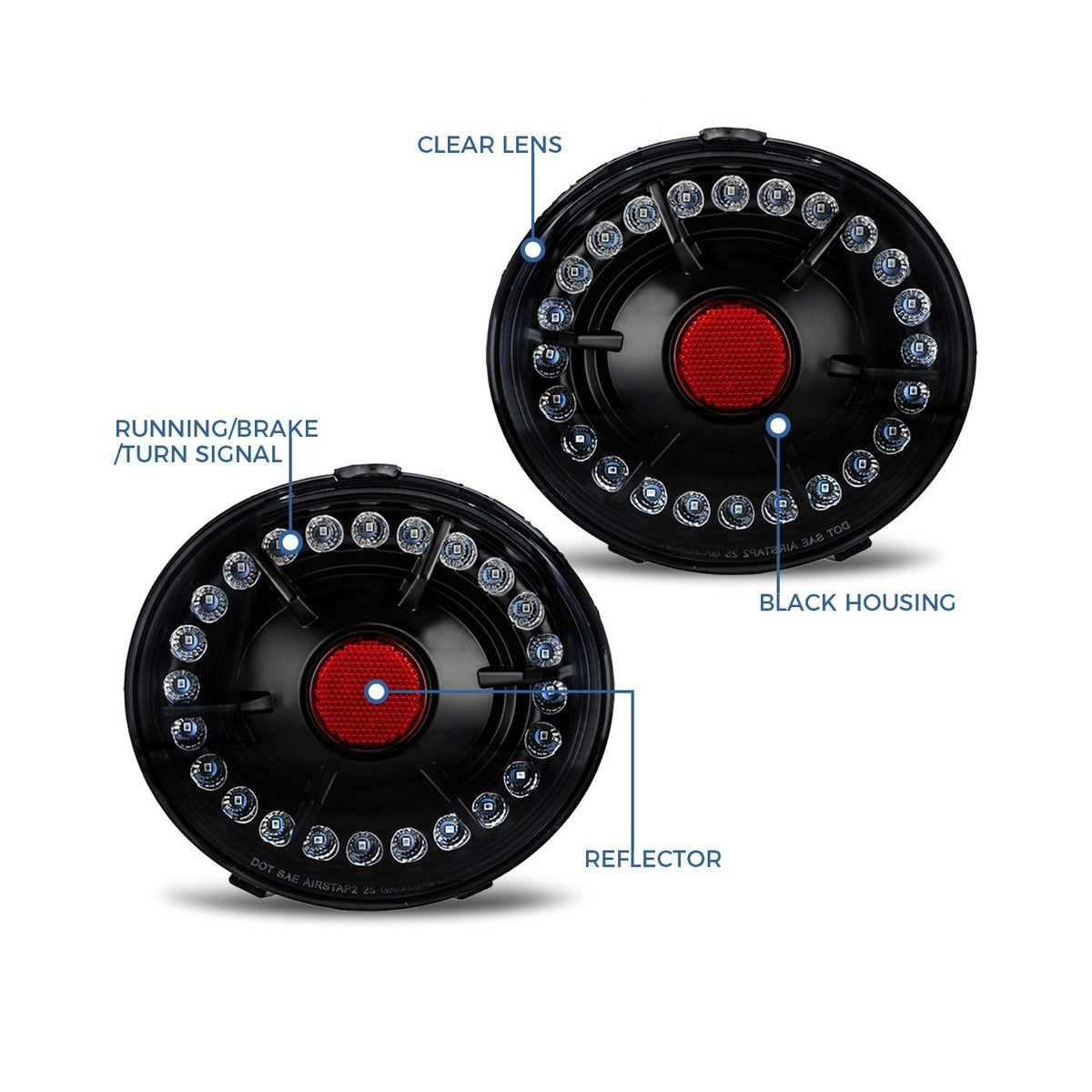 EAGLE EYE LED TAIL LIGHTS SET - CORVETTE C6 (2005–2013)