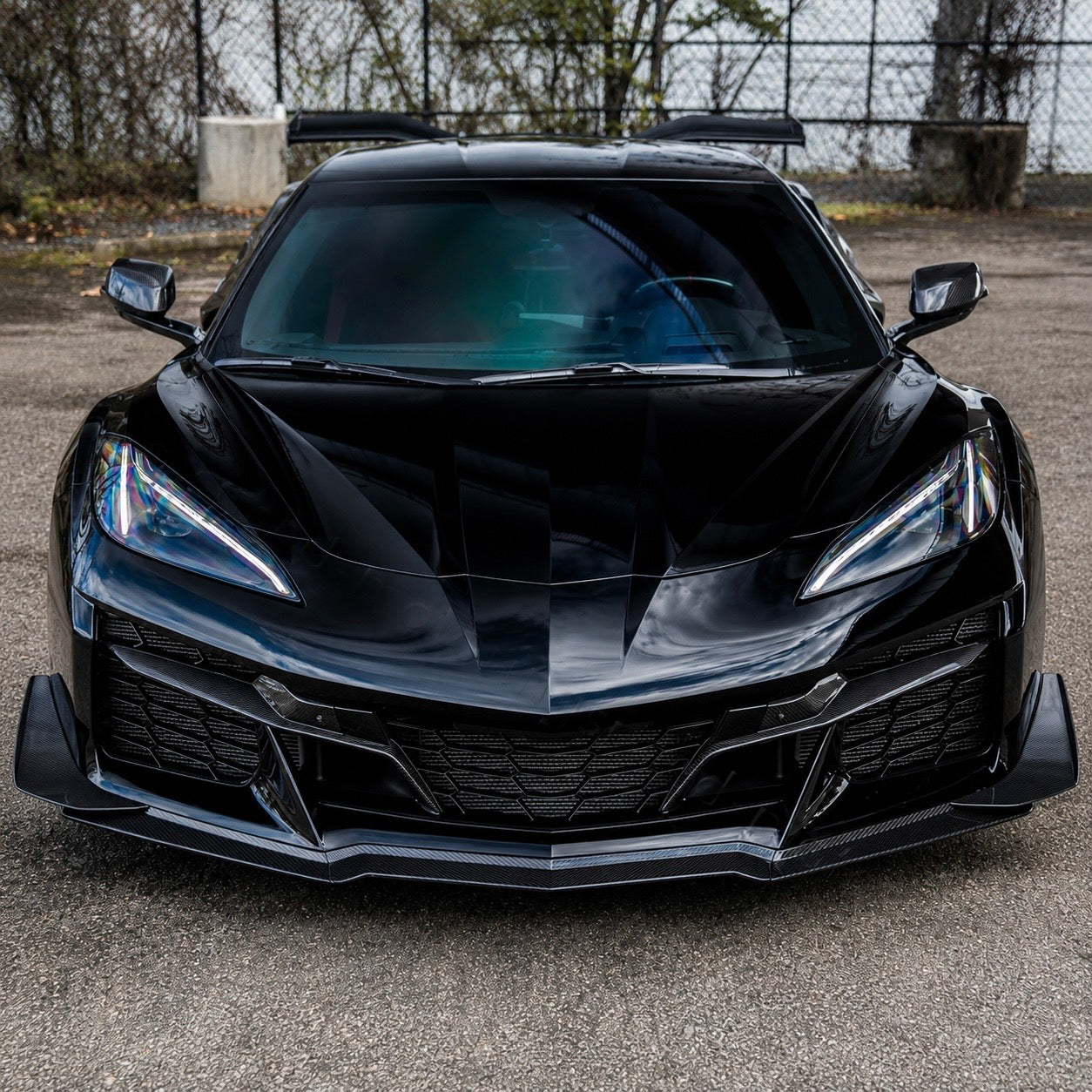 Chevrolet Corvette C8 Z06 Carbon Fiber Front Vent Trim