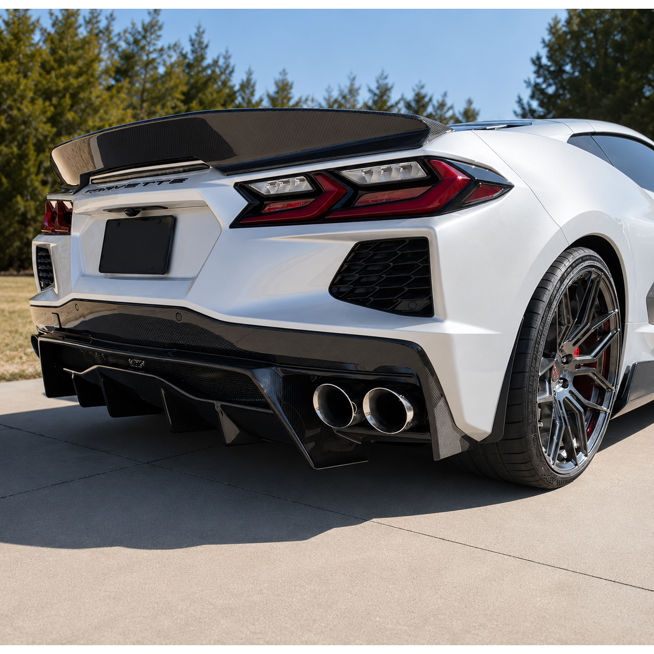 Chevrolet Corvette C8 Carbon Fiber Ducktail Rear Spoiler