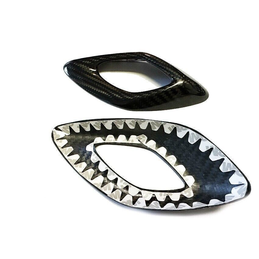 REAL CARBON FIBER INTERIOR DOOR HANDLE CHROME DELETE COVER - CHEVROLET CAMARO (2016–2024)