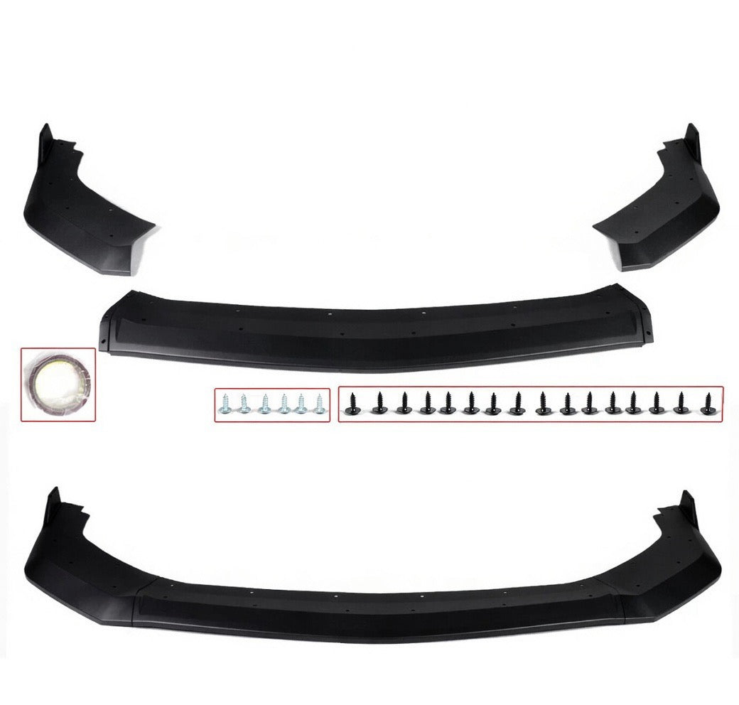 GT STYLE MATTE BLACK FRONT BUMPER LIP SPLITTER - FORD MUSTANG DARK HORSE (2024–2026)