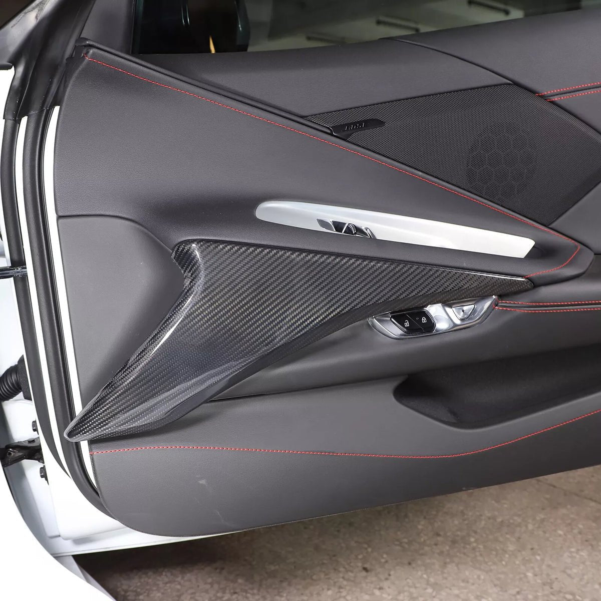 Chevrolet Corvette C8 Carbon Fiber Door Panel Trim Set