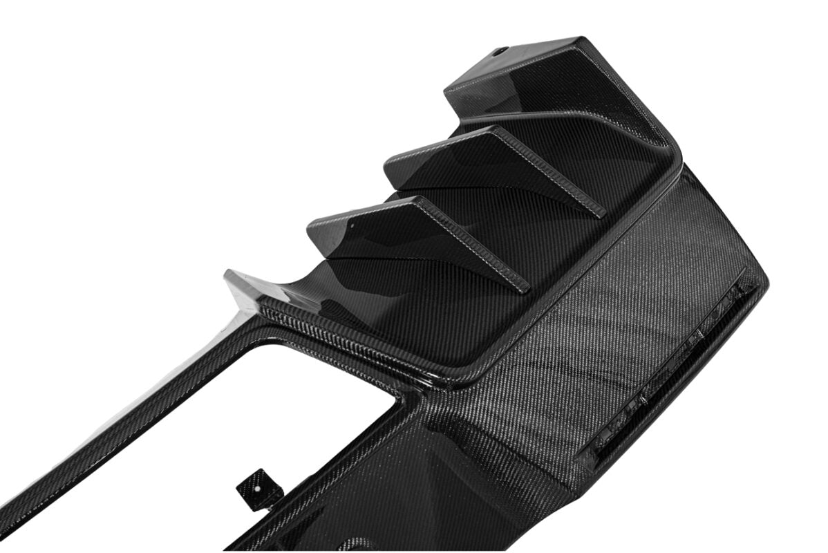 EOS STYLE TRACK PACKAGE REAR BUMPER FINNED DIFFUSER - CHEVROLET CORVETTE C7 (2014–2019)