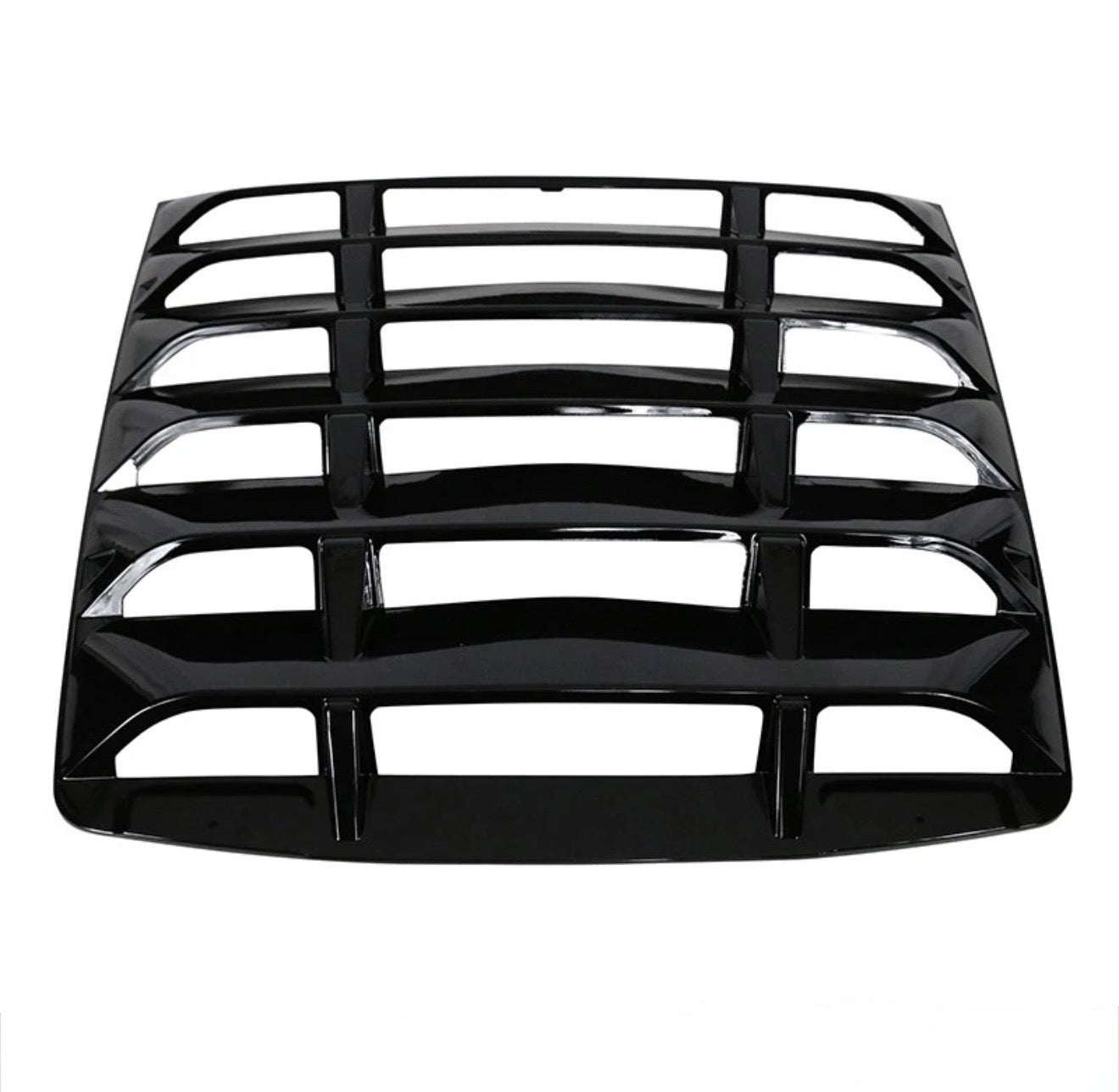 GLOSS BLACK REAR WINDOW LOUVER SUN SHADE COVER - CHEVROLET CORVETTE C7 (2014–2019)