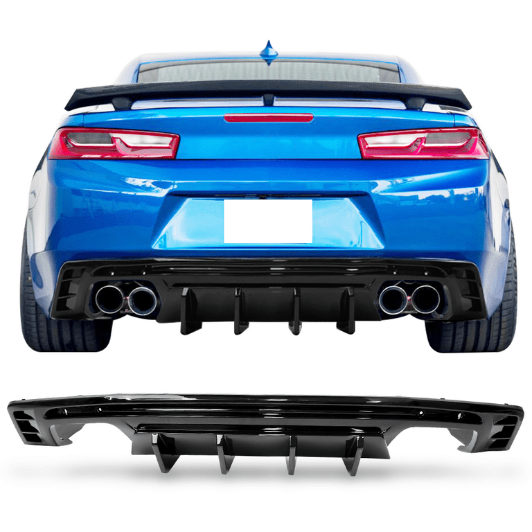AAD STYLE GLOSS BLACK REAR BUMPER DIFFUSER - CHEVROLET CAMARO (2016–2024)