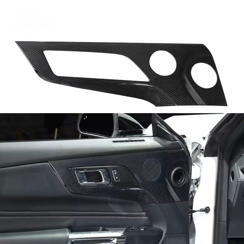 CARBON FIBER DOOR HANDLE & SPEAKER PANEL TRIM COVERS - FORD MUSTANG (2024+)