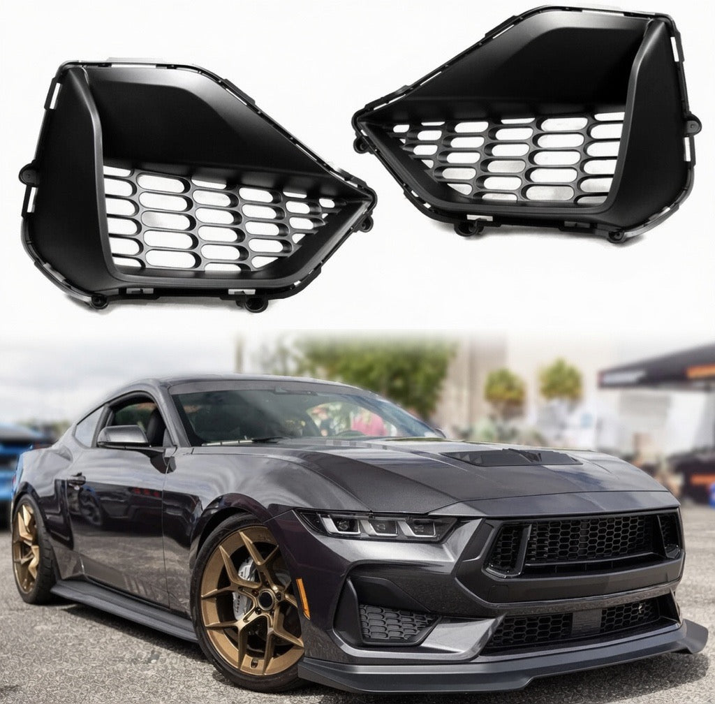 R STYLE FRONT BUMPER LOWER GRILLES REPLACEMENT - FORD MUSTANG GT (2024–2026)