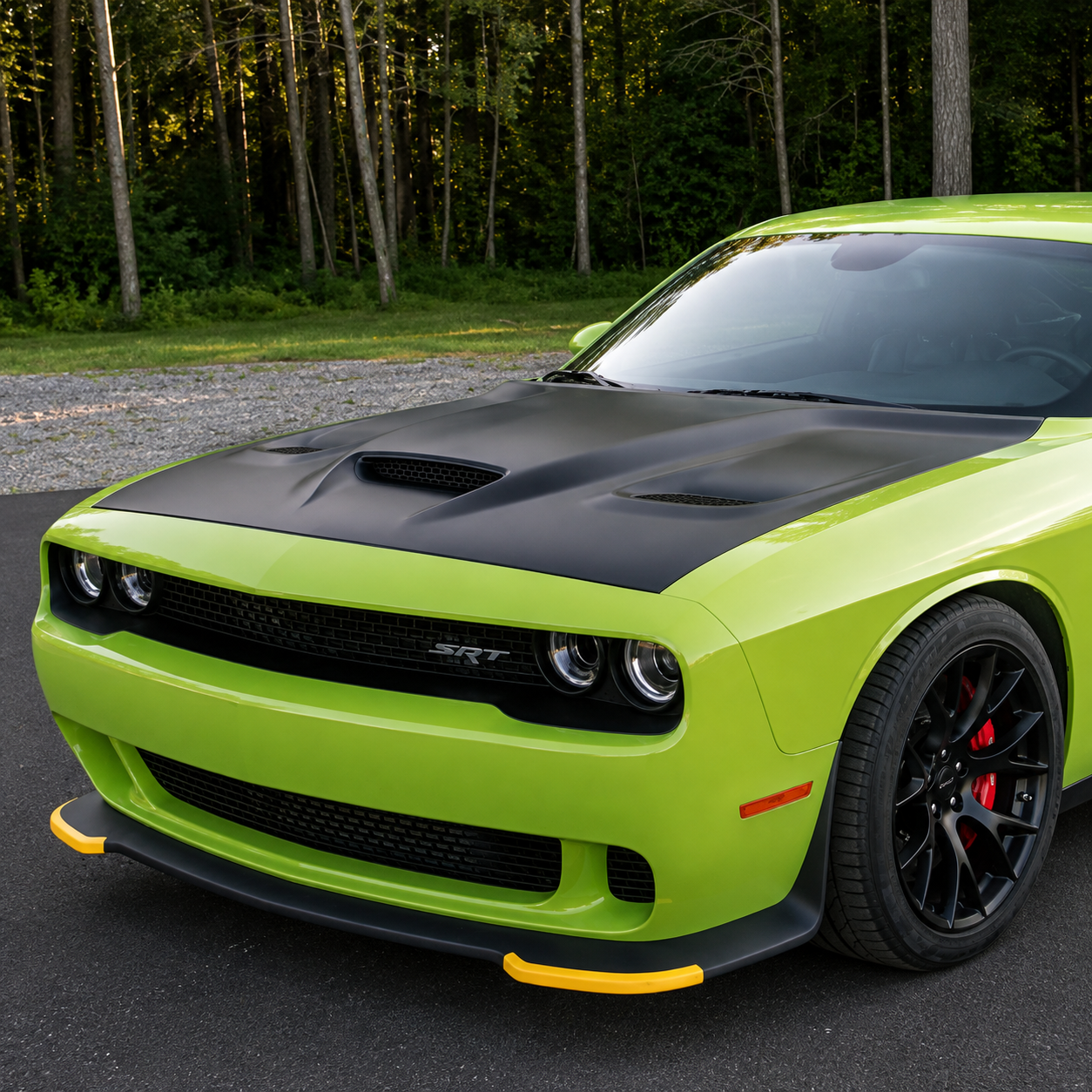 HELLCAT STYLE PERFORMANCE ALUMINUM REPLACEMENT HOOD - DODGE CHALLENGER (2008–2023)